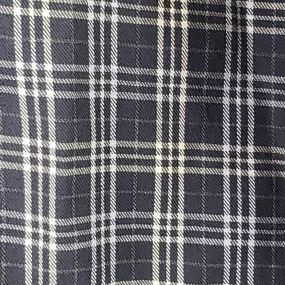 LL Bean Mens Button Down Flannel Shirt Blue Plaid Medium Long Sleeve Lodge - Picture 8 of 11